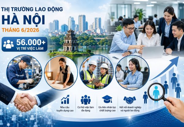 Thị trường lao đồng Hà Nội tháng 6/2026