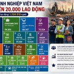 BẢN ĐỒ LAO ĐỘNG TẠI 22 DOANH NGHIỆP QUY MÔ LỚN NHẤT VIỆT NAM